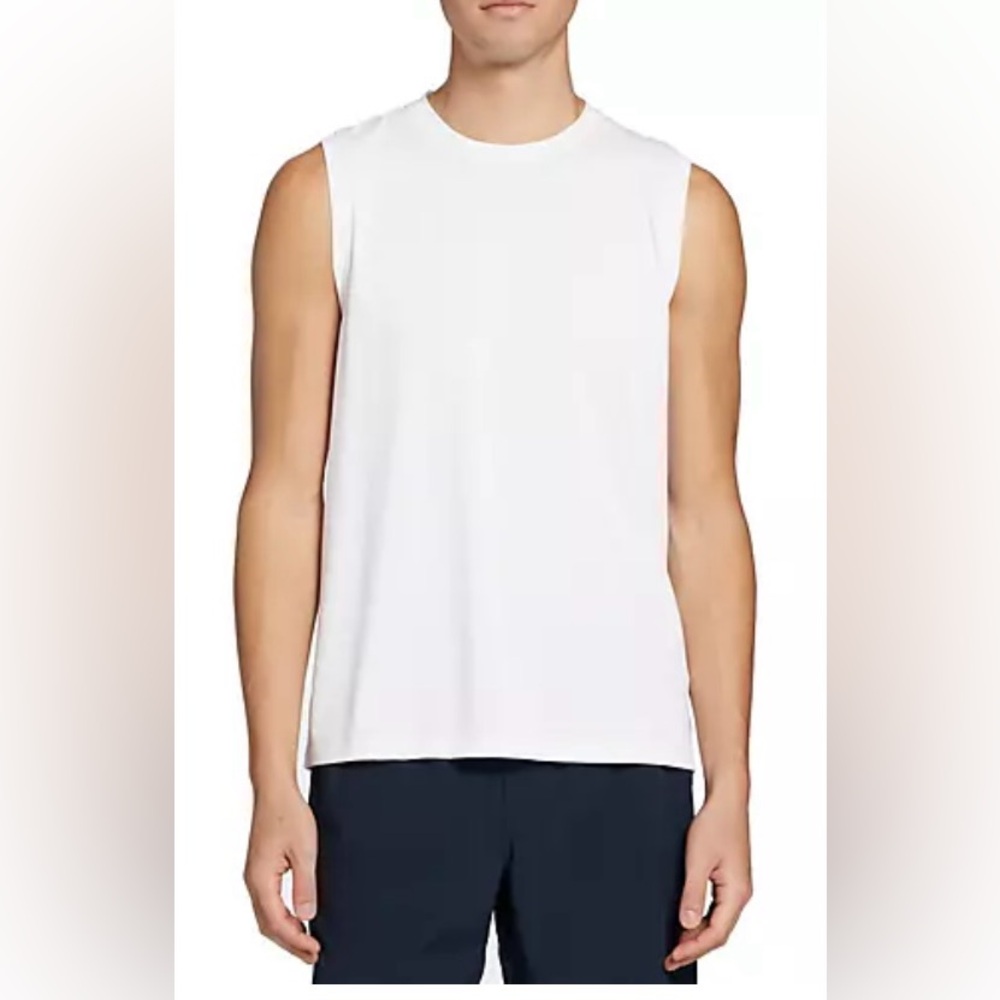 VRST Mens Circuit Seamless White Tank